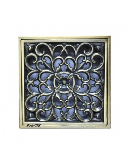 Декоративная решетка для трапа Magliezza 958-br (бронза)
